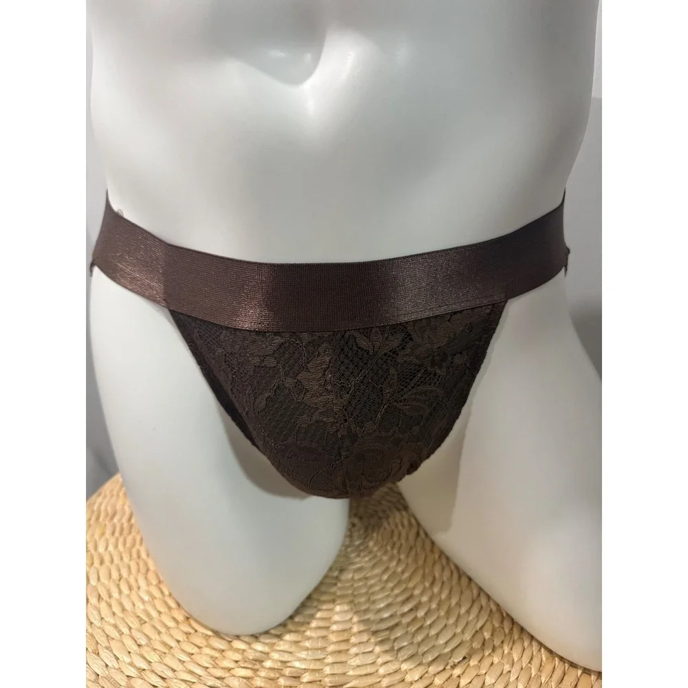 Cosabella Never Say Never Men's Sports Brief Sheer Lace Brief UNO NWT size XL